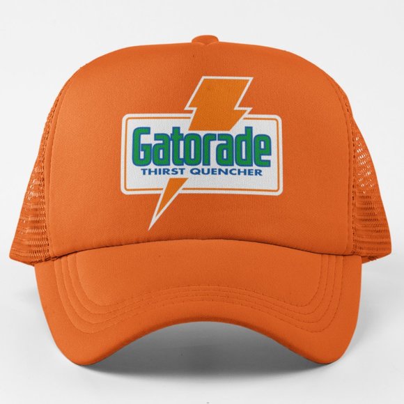 Accessories New Gatorade Retro 198s Logo Foam Trucker Mesh Snapback Hat Orange Poshmark